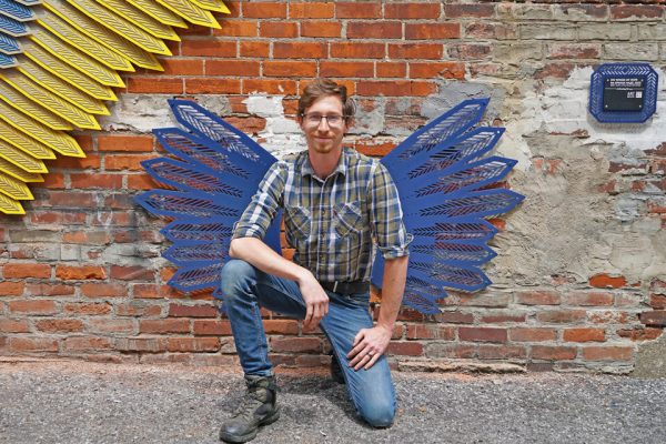Public Art Commission and Downtown Fort Wayne Celebrate an Addition to the Ukraine Sculpture in Downtown Fort Wayne